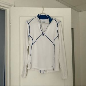 Women’s Saucony 1/4 Zip Drylete White Sports Top